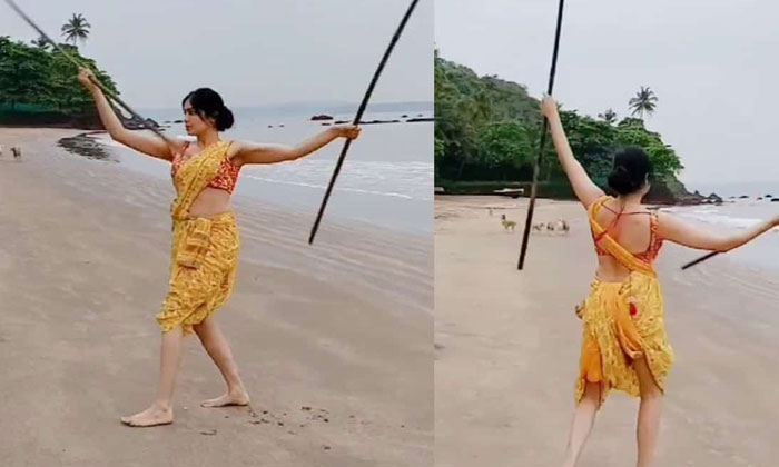  Adah Sharma's Martial Arts In A Saree, Tollywood, Bollywood, South India Heroine-TeluguStop.com