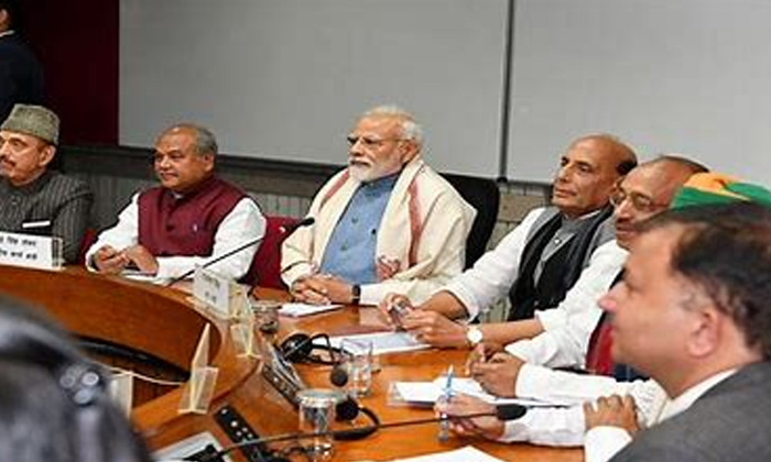  All Party Meeting Led By Prime Minister Today Modi, Parliament Meetings,politica-TeluguStop.com