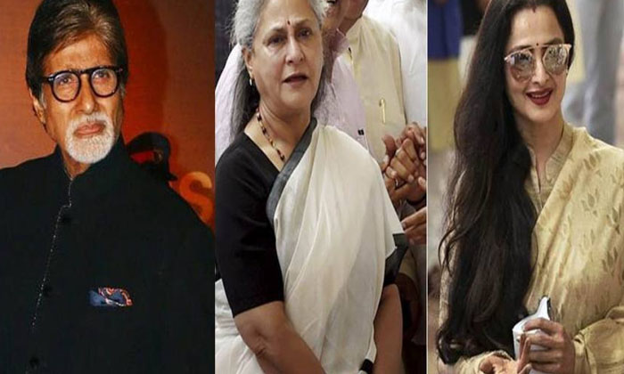  Heros Affairs And Wives Strong Warnings, Amitabh Bachchan-rekha, Aditya Panchol-TeluguStop.com