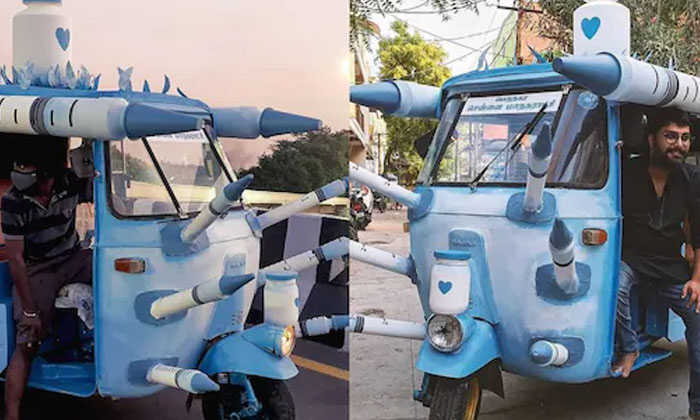  This Covid-19 ‘vaccine Auto’ Is Turning Heads On The Streets Of Chennai, Che-TeluguStop.com