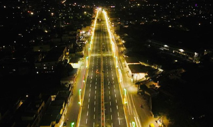  Minister Ktr Inaugurates The Balanagar Six-lane Flyover-TeluguStop.com