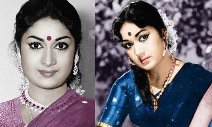  Mahanati Savitri Funny Trick To Look Tall, Savitri, Krishnakumari, E.v. Saroja,-TeluguStop.com