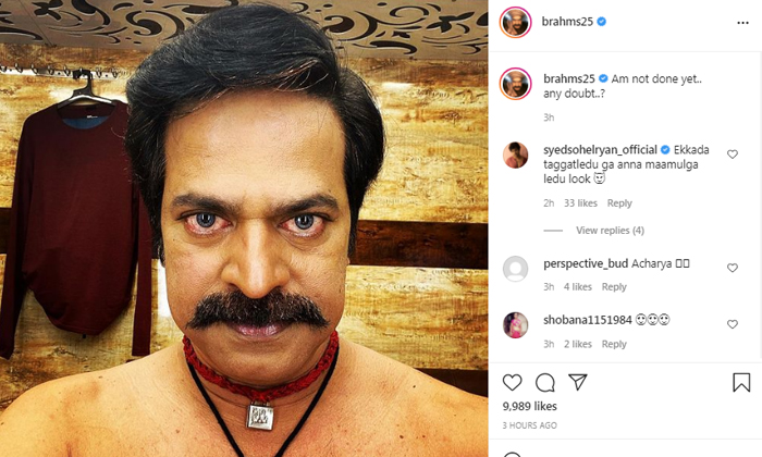  Actor Brahmaji Shares Shirtless Image With Angry Look, Brahmaji, Shares Photos,-TeluguStop.com
