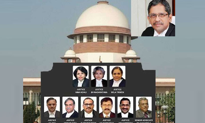  First Time In Supreme Court History Nv Ramana, Supreme Court,latest News-TeluguStop.com