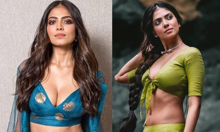  Mastar Movie Fame Malavika Mohanan Locks Stunning In Cleavage Show, Mastar Movie-TeluguStop.com