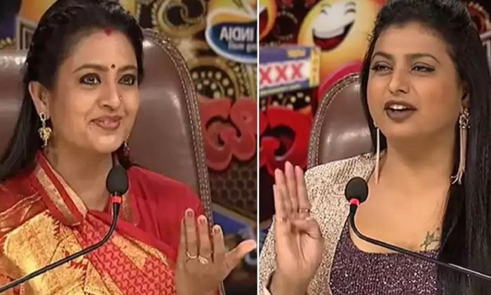  Actress Indraja Shocking Comments About Jabardasth Judge Roja, Actress Indraja,-TeluguStop.com