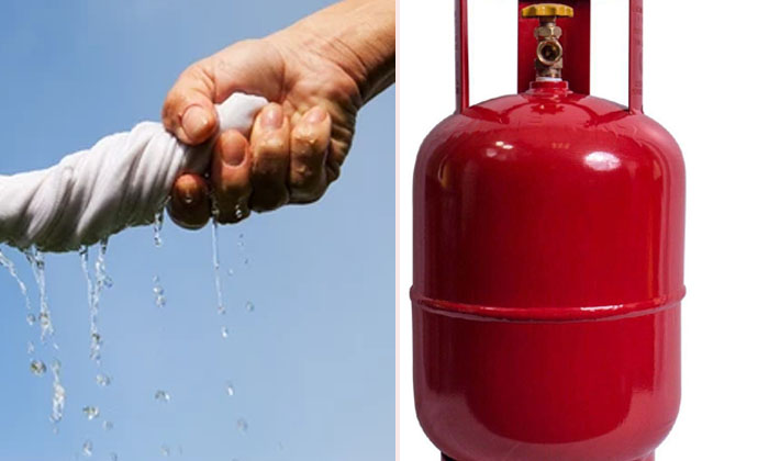  With This Small Trick To Know How Much Gas Left In Cylinder, Lpg Cylinder , Gas-TeluguStop.com