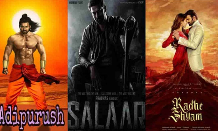  Prabhas Three Movie Release In 2022, Prabahs , 2021 Year ,  Prabhas Movie News ,-TeluguStop.com