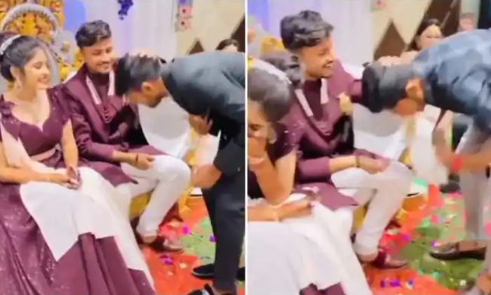  Newly-wed Couple’s Friends Pull Hilarious Prank On Them During Wedding Recepti-TeluguStop.com