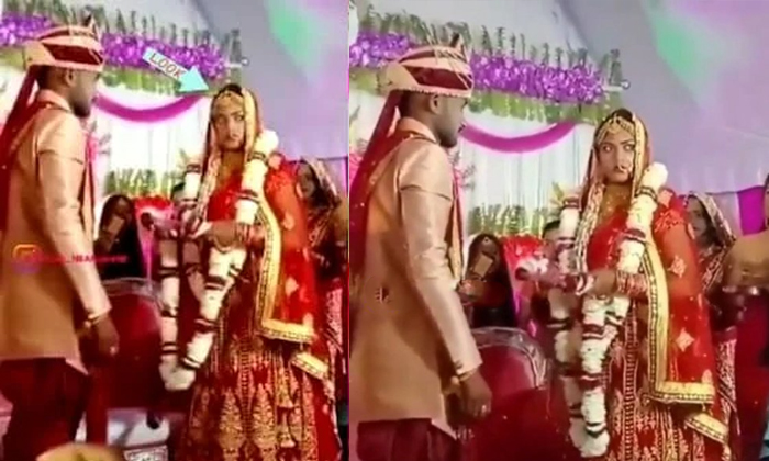  Bride Gets Angry After Seeing Groom Friends , Viral Wedding Video, Viral Videos,-TeluguStop.com