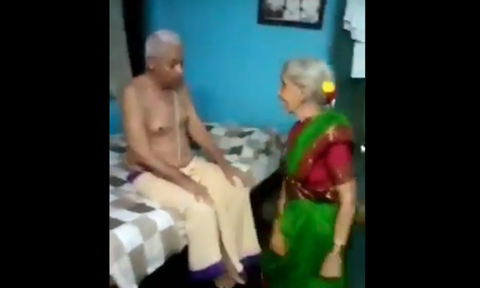  Grandmother Stepping On A Bullet Bike Song In Front Of Her Grandfather At The Ag-TeluguStop.com