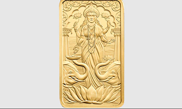  Uk Royal Mint’s First Goddess Lakshmi Gold Bar Goes On Sale For Diwali , India-TeluguStop.com