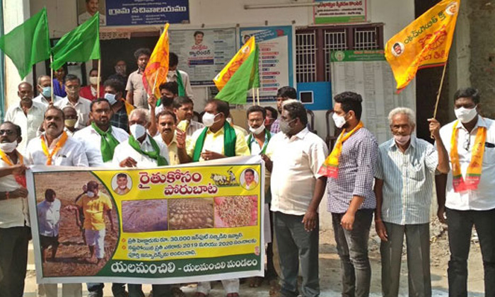  Tdp Farmer's Battle Path From Today,latest Ap News-TeluguStop.com