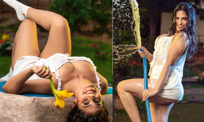  Vangaveeti Movie Fame Naina Ganguly Rising Heat With Dry Attire, Vangaveeti Mov-TeluguStop.com