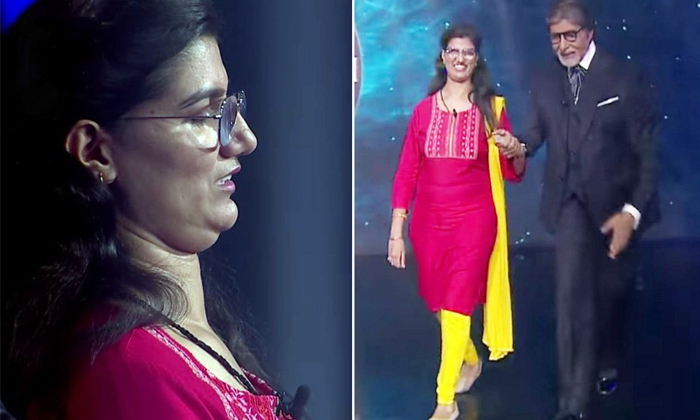  Blind Woman Himani Bundela Won One Crore Rupees In Kbc, Big B, Amithab, Kbc, Lat-TeluguStop.com