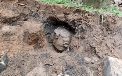  Four-faced Head Of Deva Found In Cambodia Shows Powerful Spiritual Connect With-TeluguStop.com