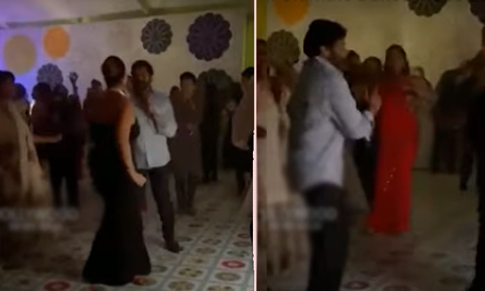  Megastar Chiranjeevi Awesome Dance With Lady At Night Party Chiranjeevi, Night V-TeluguStop.com