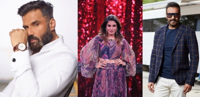  Raveena Reveals Why Seeing Ajay Devgn, Suniel Shetty Will Make Her Laugh-TeluguStop.com