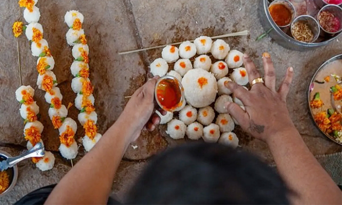 Telugu Elders, Meat, Vehicles, Pitru Paksham, Pitrupaksham, Pitru Tarpanam, Pooj