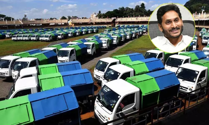  Clap Mission: Ap Govt To Introduce E-vehicles For Garbage Collection-TeluguStop.com