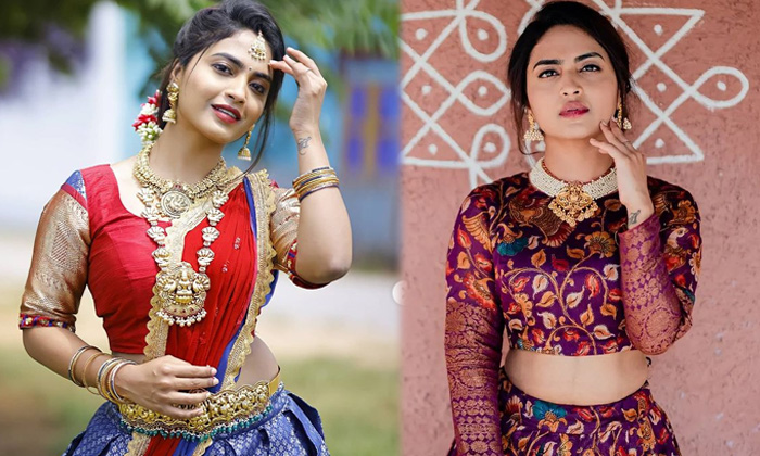 Actress Alekhya Harika Looks Pretty In This Pictures - Actress Harika Biggboss Boss Clips Pics Sari Telugu High Resolution Photo
