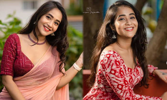 Artist Deepthi Sunaina Looks  Pretty In This Pictures  - Artistdeepthi Deepthi Sunaina High Resolution Photo