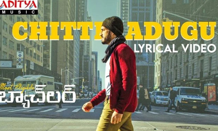  Chitti Adugu Lyrical Song Released From Most Eligible Bachelor, Chitti Adugu Lyr-TeluguStop.com