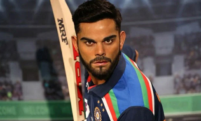  Rare Tribute To Kohli Wax Statue Erected In Dubai, Kohli, Wax Statue-TeluguStop.com