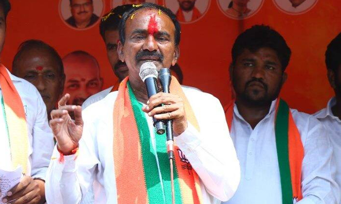  Etela Rajender Fires On Kcr Government Huzurabad Polling, Hujurabad Elections, E-TeluguStop.com