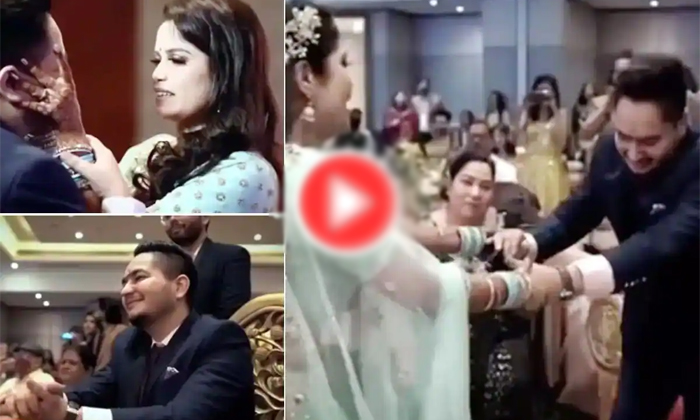  Viral The Man Who Sheds Tears For The Work Done By The Bride, Viral Video, Weddi-TeluguStop.com