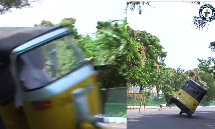  If You See Him Driving An Auto On Two Wheels, Anyone Should Say Wow ..! Viral La-TeluguStop.com