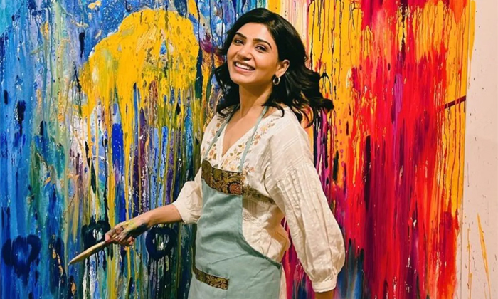  Ashritha Daggubati On Samantha Painting Post Details, Samantha, Venkatesh Daugh-TeluguStop.com