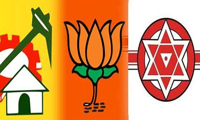  Congress , Bjp Z Tdp, Chandrababu,ap, Elections, Tdp Congress Aliance, Cbn, Bjp-TeluguStop.com