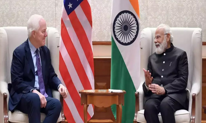  Pm Modi Meets Us Congress Delegation, Exchange Views On Enhancing Bilateral Ties-TeluguStop.com