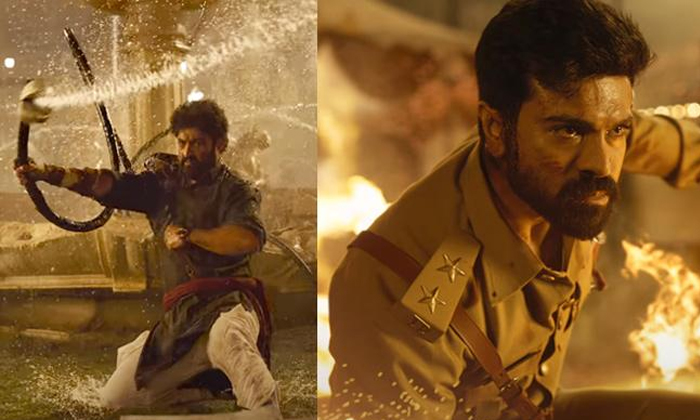 Telugu Rajamouli, Ram Charan, Rrr Glimpse, Rrr-Movie