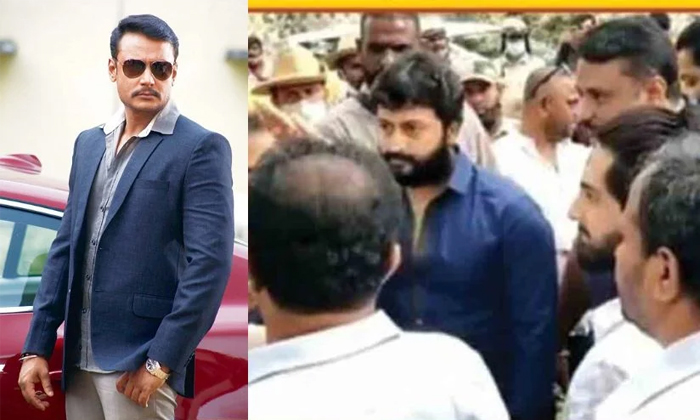  Hero Darshan Insulted By Karnataka Police Details, Hero Darshan, Kannada Star He-TeluguStop.com