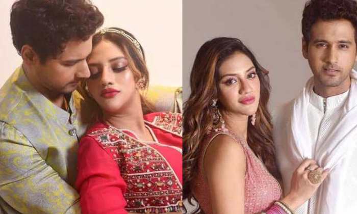  Nusrat Jahan Poses To Camera On Eve Of Diwali With Her Husband And Son , Eve Of-TeluguStop.com