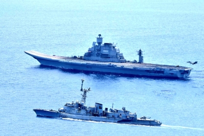  India, Singapore, Thailand And Thailand Hold A Naval Drill At Andaman-TeluguStop.com