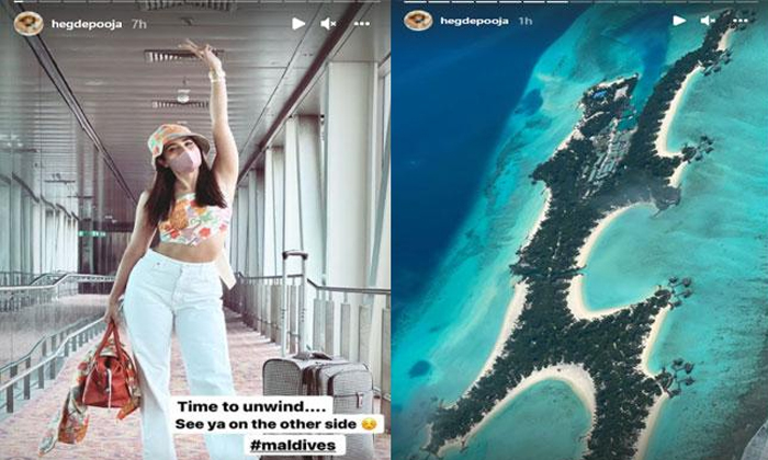  Pooja Hegde Off To Maldives Tour And Shares Stunning Video Viral,  Pooja Hegde,-TeluguStop.com