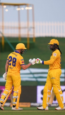  T10: Team Abu Dhabi Wins Big With Explosive Gayle And Salt-TeluguStop.com