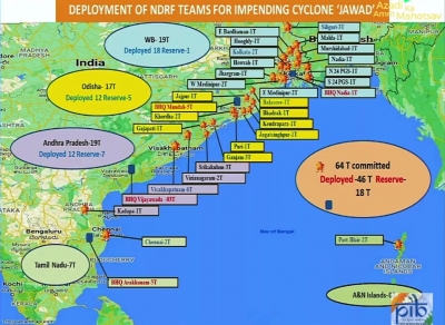  46 Ndrf Teams Deployed In Eastern Coastal States For Cyclone Jawad-TeluguStop.com