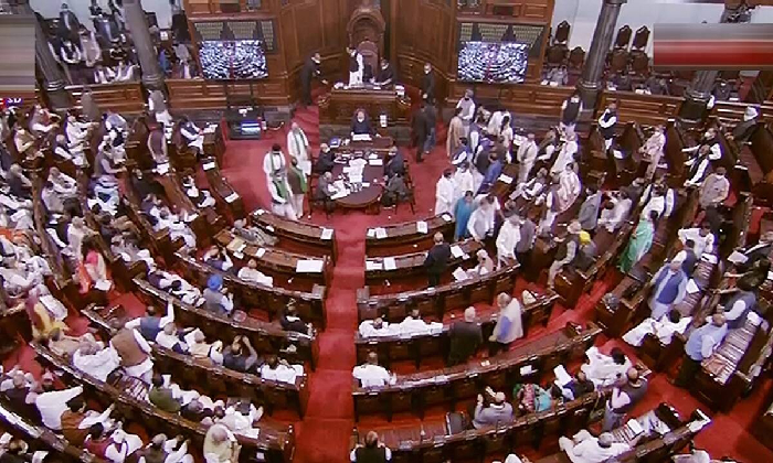  Trs Mps Stage Walkout From Both The Houses Over Paddy Procurement-TeluguStop.com