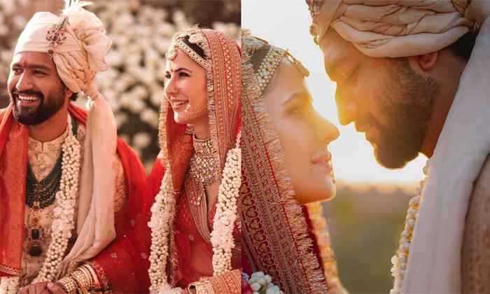  Bollywood Love Birds Katrina Kaif And Vicky Kaushal Wedding Pics Viral Details,-TeluguStop.com
