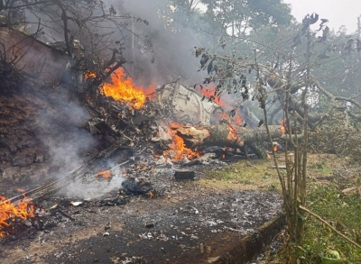  Cds Chopper Crashes: A Village In Mp Held Its Breath As It Waited For The Fate O-TeluguStop.com