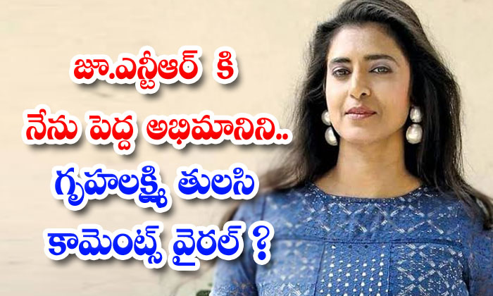  Gruhalakshmi Serial Fame Kasturi Says She Is Fan Of Ntr-TeluguStop.com