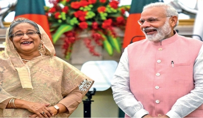  Modi And Hasina Pledge To Strengthen Bilateral Ties On Maitri Diwas-TeluguStop.com