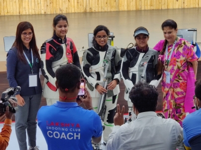  Rajshree Santeti Baggs Women’s Air Rifle Title During Shooting Nationals-TeluguStop.com