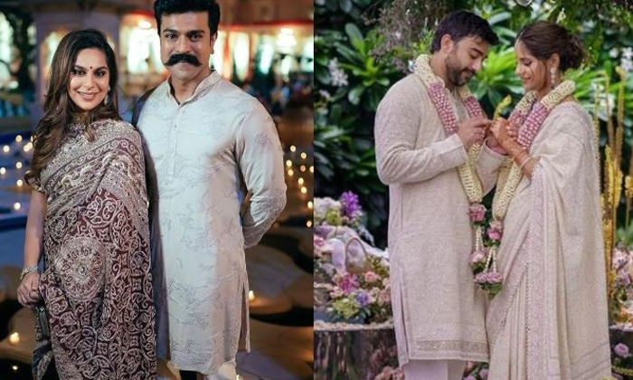  Ram Charan And Upasana Konidela In Sister Anushpala Wedding Details, Ram Charan,-TeluguStop.com