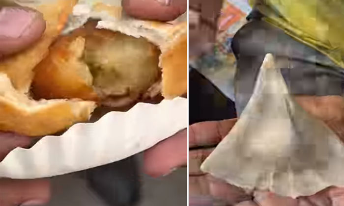  Tried Gulab Jam Samosa Laugh If You Watch The Video, Gulab Jam Samosa, Viral Vi-TeluguStop.com