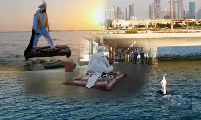  Youtuber Creates Allauddin Magic Carpet Scene In Dubai Details, Dubai, Allauddin-TeluguStop.com